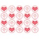 TVCC1 Valentines Cupcake Toppers decupate set 20 bucati